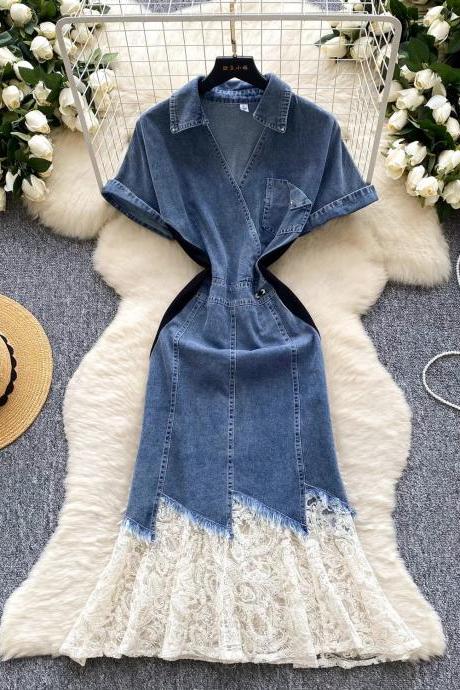 blue jean prom dress Blue Jean Denim Ball Gown Blue Jean Prom Dress